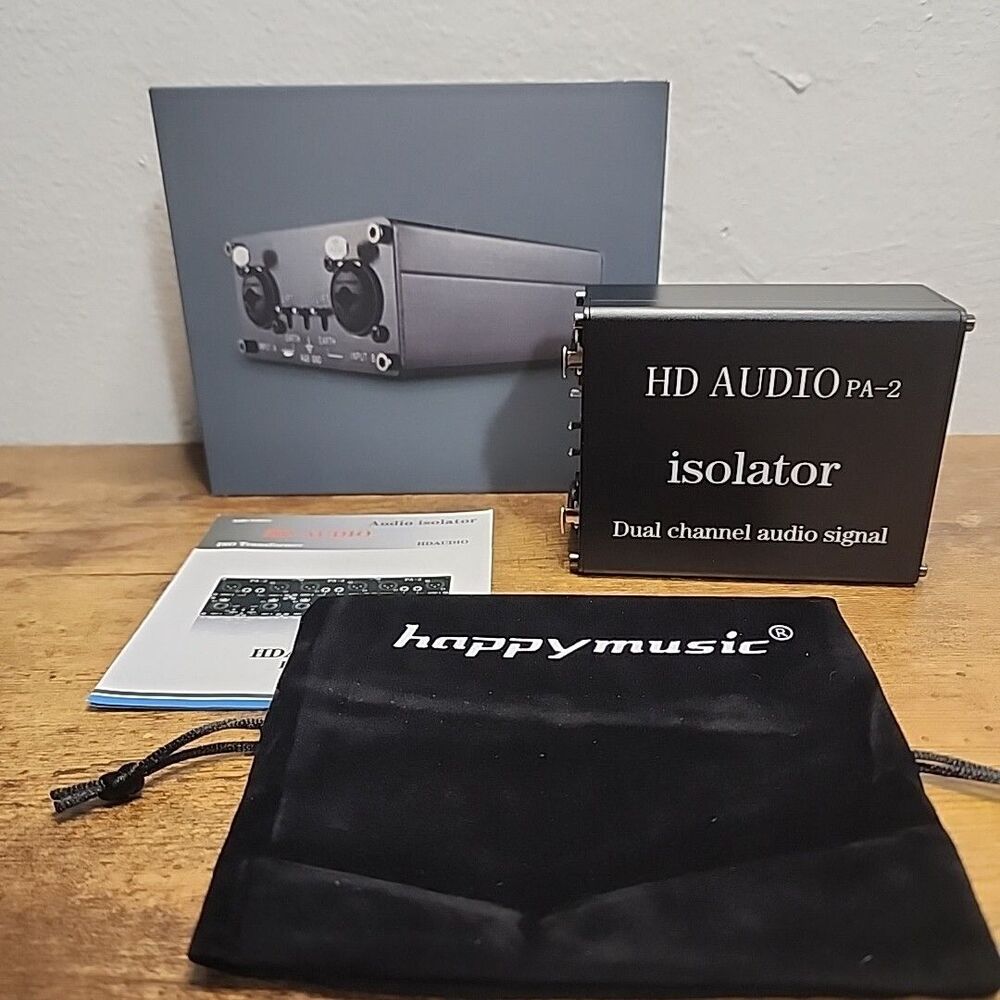 HD Audio PA-2 Amplifier Isolator Signal Full Isolation Dual Channel Audio Signal